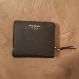 Kate Spade zip around wallet Black